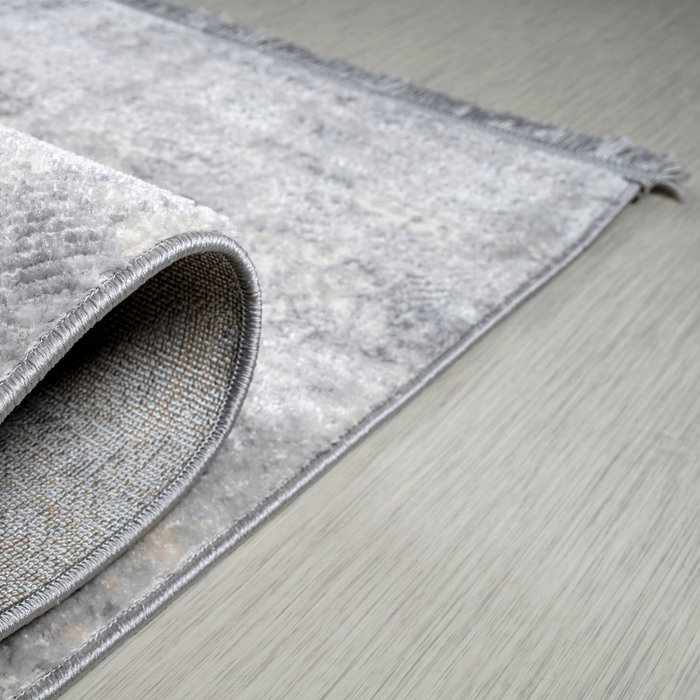 Conceptum Notta 1121 Alfombra de Pasillo 100 x 300 cm Gris, Beige y Crema